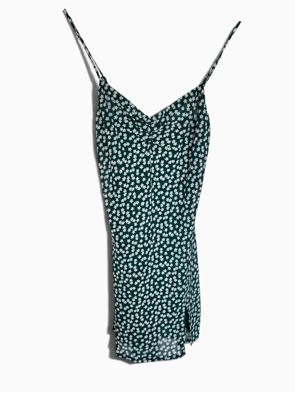 Princess Polly Dark Green Daisy Print Slip Dress